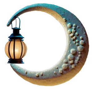 Crescent Moon With Lanterns Png 56 PNG image