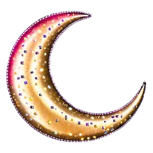Crescent Moon With Sparkles Png Cvb45 PNG image