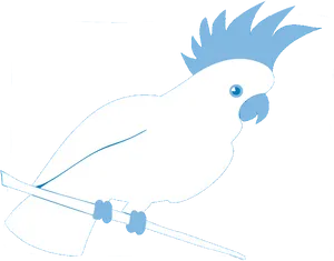 Crested Cockatoo Vector Art PNG image