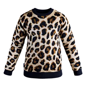 Crewneck Jumper With Animal Print PNG 79 PNG