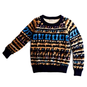 Crewneck Jumper With Animal Print PNG Lth PNG