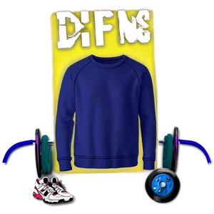 Crewneck Pullover For Gym PNG Ybn