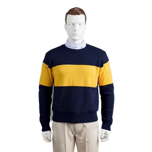 Crewneck Pullover With Collar PNG Qbd PNG