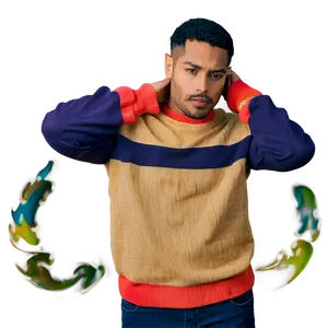Crewneck Pullover With Contrast Trim PNG 54 PNG