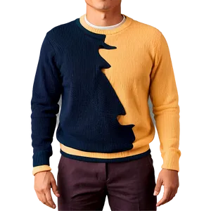 Crewneck Sweater With Cutouts PNG 17