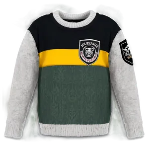 Crewneck Sweater With Patch PNG Osf PNG