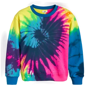 Crewneck Top With Tie Dye PNG 85 PNG