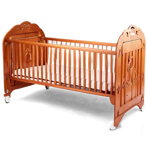 Crib Bed For Babies PNG 06282024