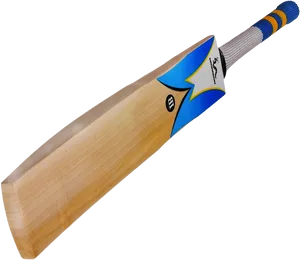 Cricket Bat Blue Logo Design PNG image