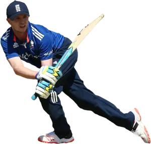 Cricket Batsman Action Shot PNG