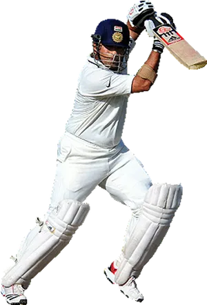 Cricket Batsman Playing Shot PNG