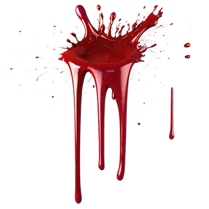 Crimson Flows: Blood Splatter Effect PNG Dtt14