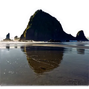 Crisp Cannon Beach Morning Png Jqb PNG image