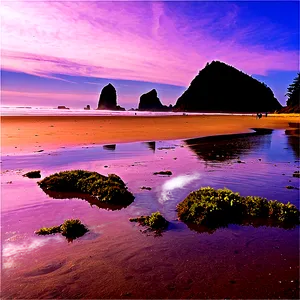 Crisp Cannon Beach Morning Png Wjc44 PNG image