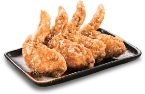 Crispy Breaded Chicken Wings PNG image