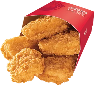 Crispy Chicken Nuggetsin Box PNG