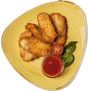 Crispy Chicken Nuggetswith Dipping Sauce
