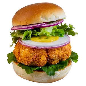 Crispy Chicken Sandwich Recipe Png Ctg PNG image