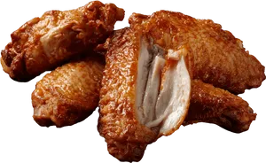 Crispy Chicken Wings Transparent Background.png PNG