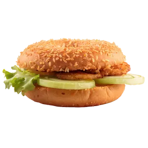 Crispy Onion Ring Burger Png 06242024 PNG image