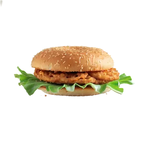 Crispy Onion Ring Burger Png Pfy89 PNG image