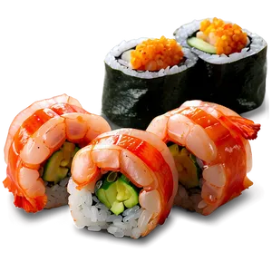 Crispy Shrimp Sushi PNG 05212024