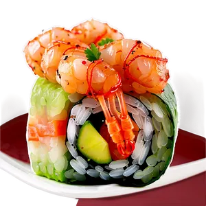 Crispy Shrimp Sushi PNG 05212024