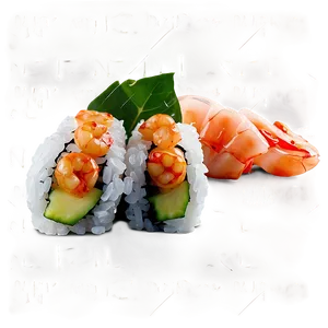 Crispy Shrimp Sushi PNG Phm66