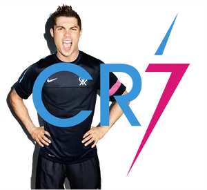 Cristiano Ronaldo C R7 Brand Pose PNG image
