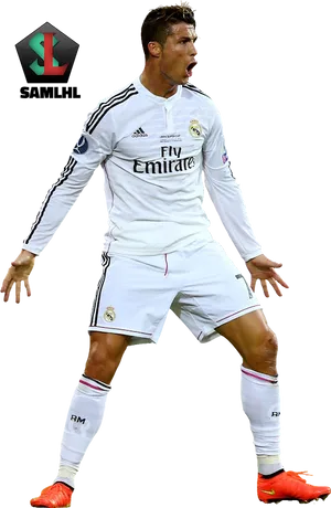 Cristiano Ronaldo Celebration Real Madrid PNG image