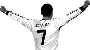 Cristiano Ronaldo Celebration Silhouette PNG image