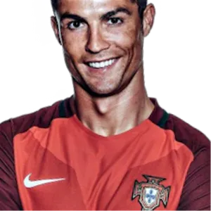 Cristiano Ronaldo Portugal Jersey Smile PNG image