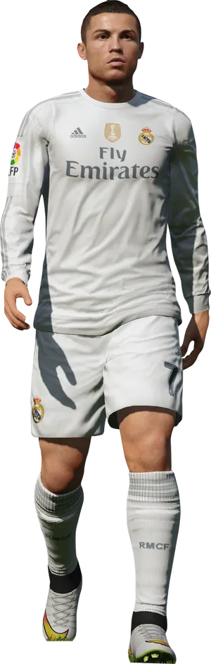 Cristiano Ronaldo Real Madrid Kit PNG image