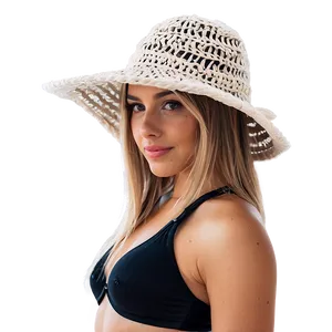 Crochet Beach Hat PNG 06212024