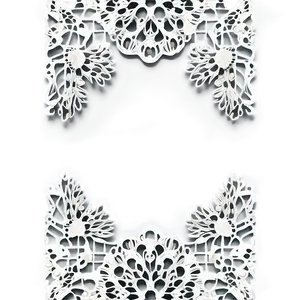 Crochet Doily Border PNG Qxl