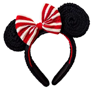 Crochet Minnie Mouse Ears PNG 06132024