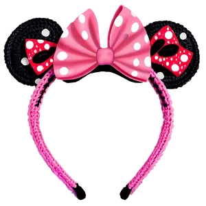 Crochet Minnie Mouse Ears PNG Kge