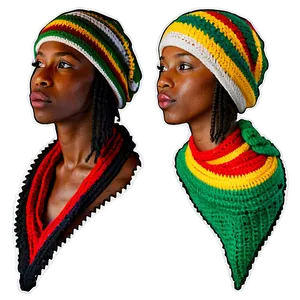 Crochet Rasta Hat Art Png 21 PNG image