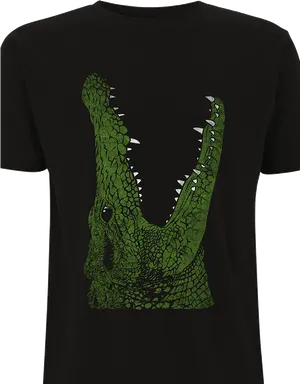 Crocodile Mouth Graphic T Shirt PNG image