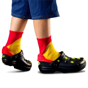 Crocs With Socks Trend PNG All95