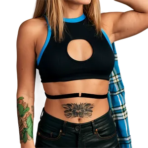 Crop Top With Buttons PNG 05252024