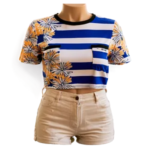 Crop Top With Pockets PNG Aod PNG