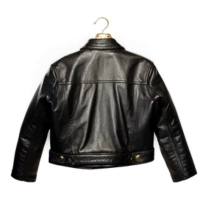 Cropped Leather Jacket Png 18 PNG image