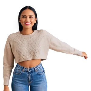 Cropped Sweater Trends PNG 06282024 PNG