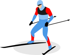 Cross Country Skiing Illustration.png PNG image
