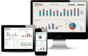 Cross Device Analytics Dashboard Display PNG