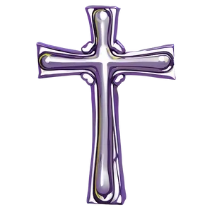 Cross Outline Art PNG Jgh
