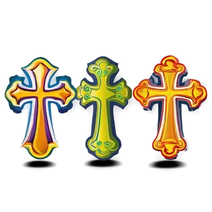 Cross Outline For Kids PNG Oda79 PNG