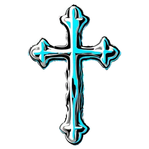 Cross Outline Sketch PNG 61 PNG
