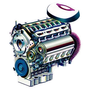 Cross Section Car Engine View PNG Wyf95 PNG